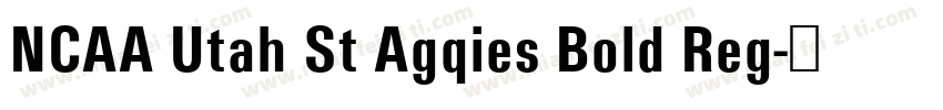 NCAA Utah St Agqies Bold Reg字体转换